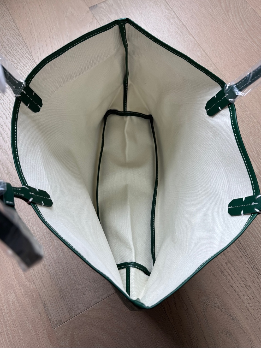 Medium Green Goyard Tote - Picture 4 of 4
